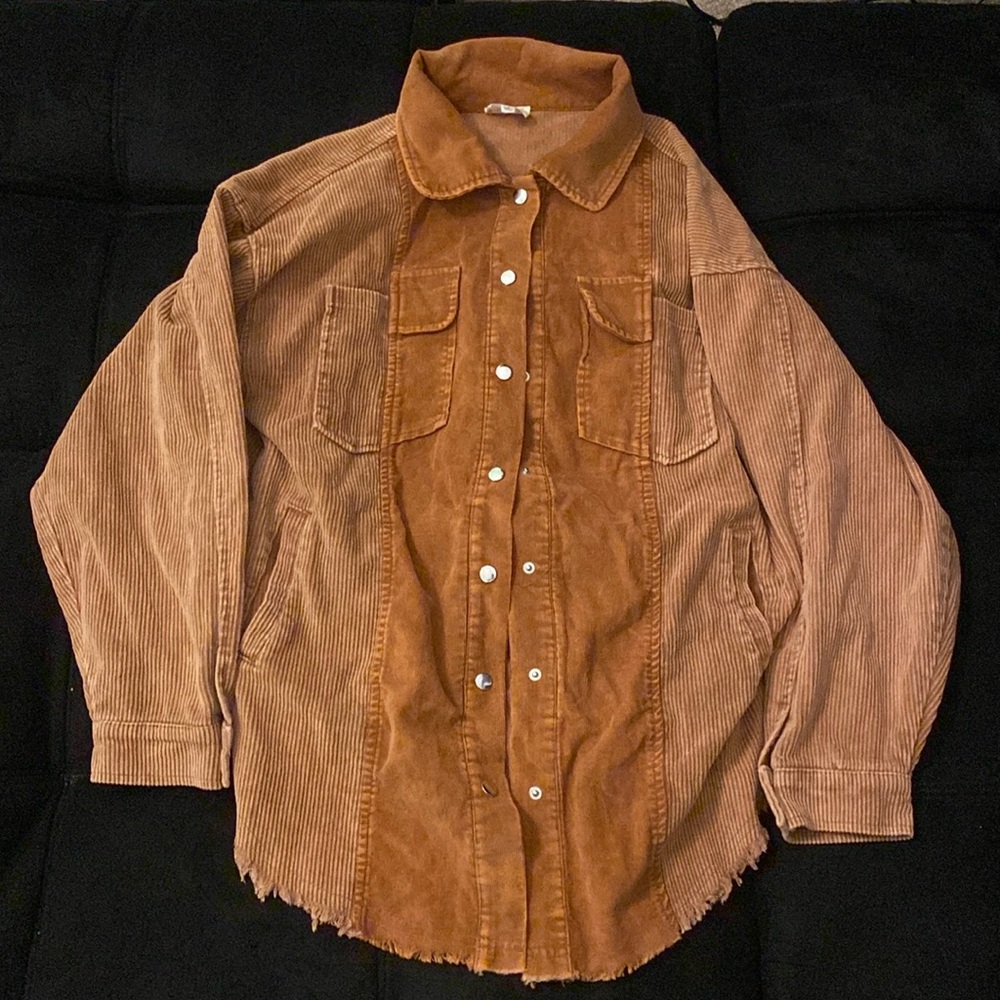 BiBi Corduroy Jacket Two Color Shade